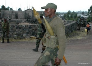 Des militaires congolais en patrouille à Goma (Photo Monusco)