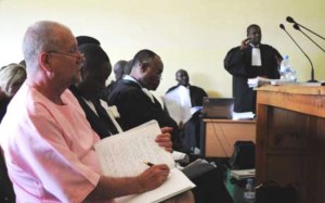 Peter-Erlinder-prosecutor-Jean-Bosco-Mutangana-in-Kigali-courtroom-061410